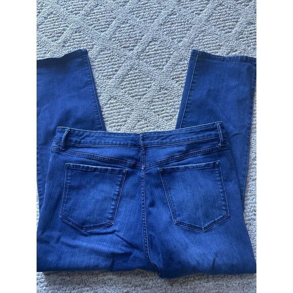 Code Blue Women's Chelsea Straight Jeans Size 16 Petite Short Cropped - Picture 6 of 6